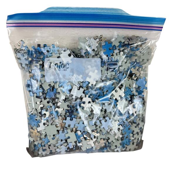 Ravensburger Vintage 1992 Neuschwanstein Castle Winter Scene 1500 Piece Puzzle - Picture 2 of 6